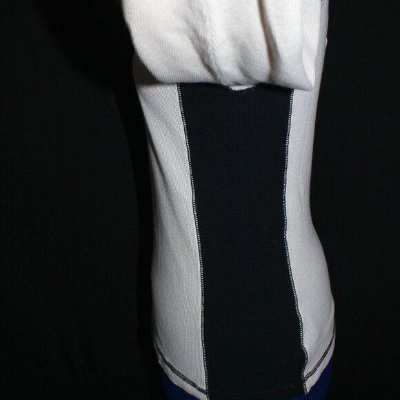 VTG L-RL Lauren Ralph Lauren Active Waffle Knit 1/4 Zip Aztec Logo Long Sleeve - Picture 5 of 14